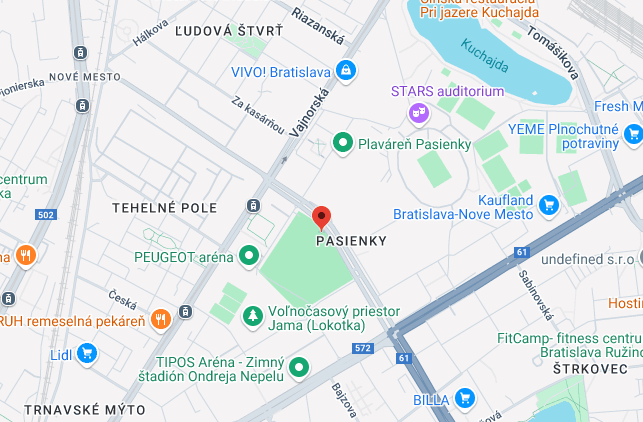 Tehelne pole Bajkalska 2c poloha